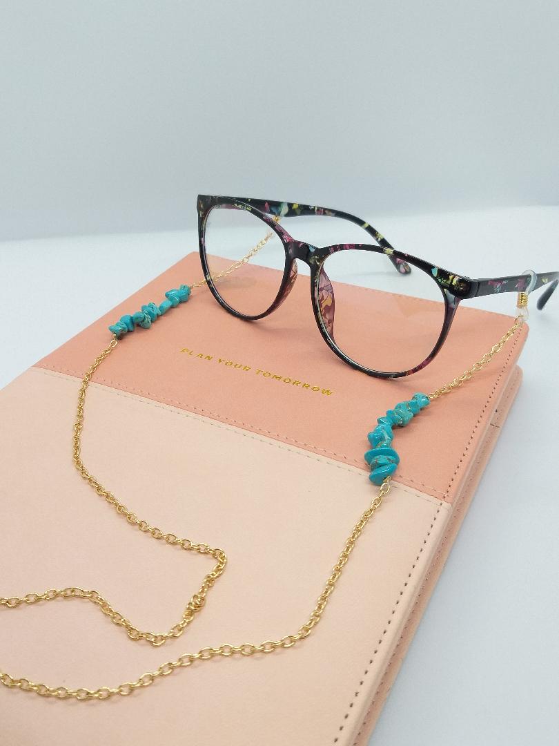 TRANQUILITY TURQUOISE SUNGLASSES CHAIN ✨💎